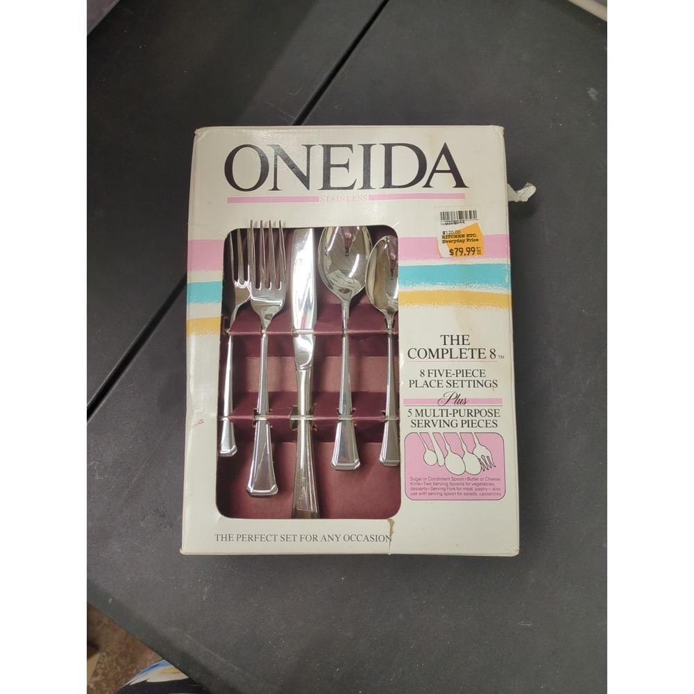Oneida Wilmington Flatware 8 Five Piece Place Settings  Aberdeen
